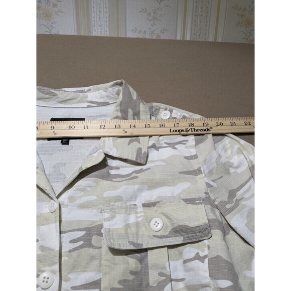 Sanctuary Women's Camo military style shirt jacket shacket neutral XL - Picture 7 of 9